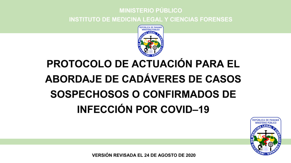 IMELCF Y MP actualizan Protocolo de Actuación para Casos de COVID-19