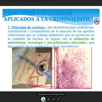 Curso “Conocimientos Básicos de las disciplinas de Criminalística y Ciencias Forenses”