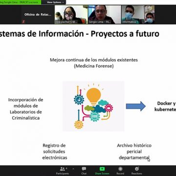 INACIF presenta sistema informático al IMELCF