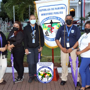 Servidores del IMELCF participan de vigilia en conmemoración Día Internacional de la Eliminación de la Violencia contra la Mujer