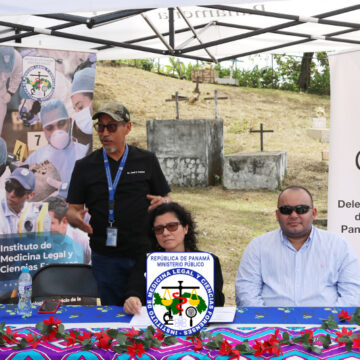 Acto de entrega de módulo de nichos de resguardo humanitario forense en el Municipio de Pinogana